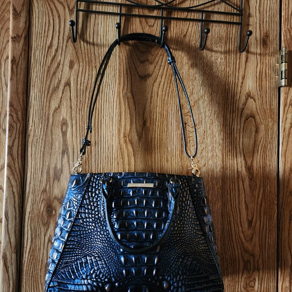 Brahmin Navy & Gold Purse